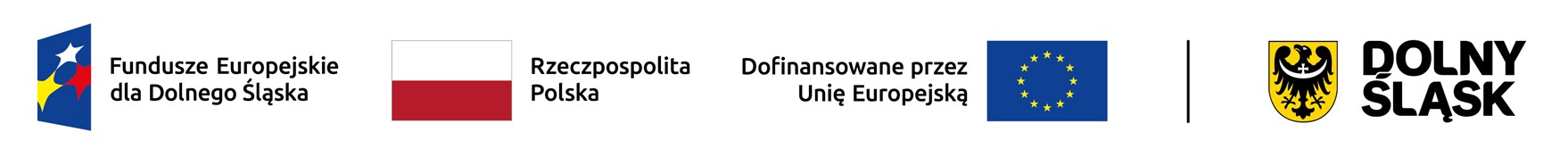 Loga: Funduszy Europejskich, barwy RP, dofinansowano ze środków UE, Dolny Śląsk